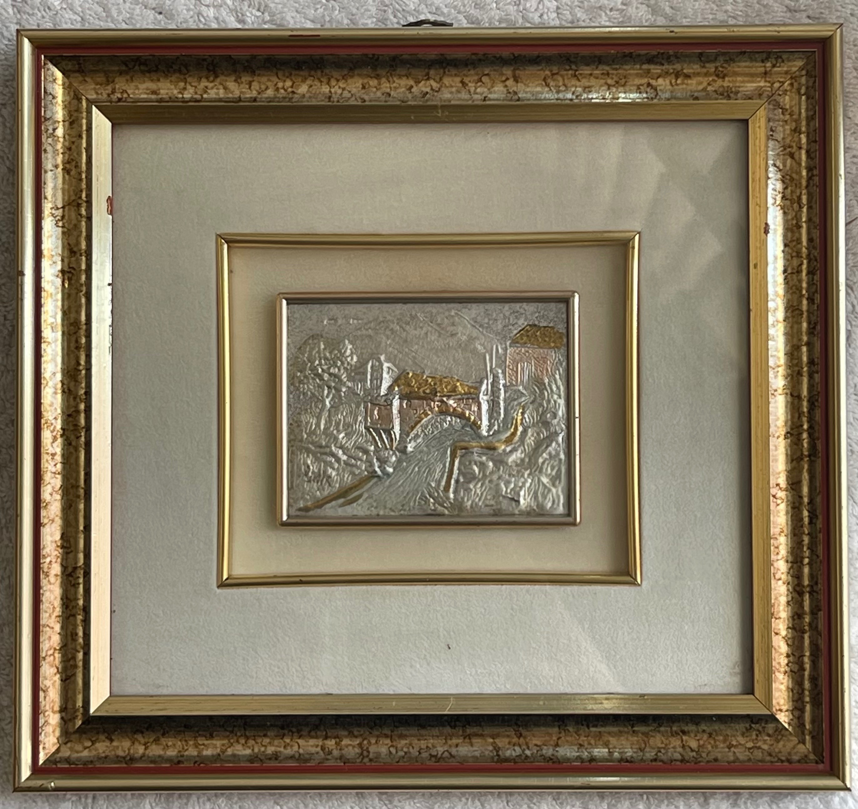 Vintage Italian .925 Sterling Silver Framed Plaques - Cieffe Art - photo 3