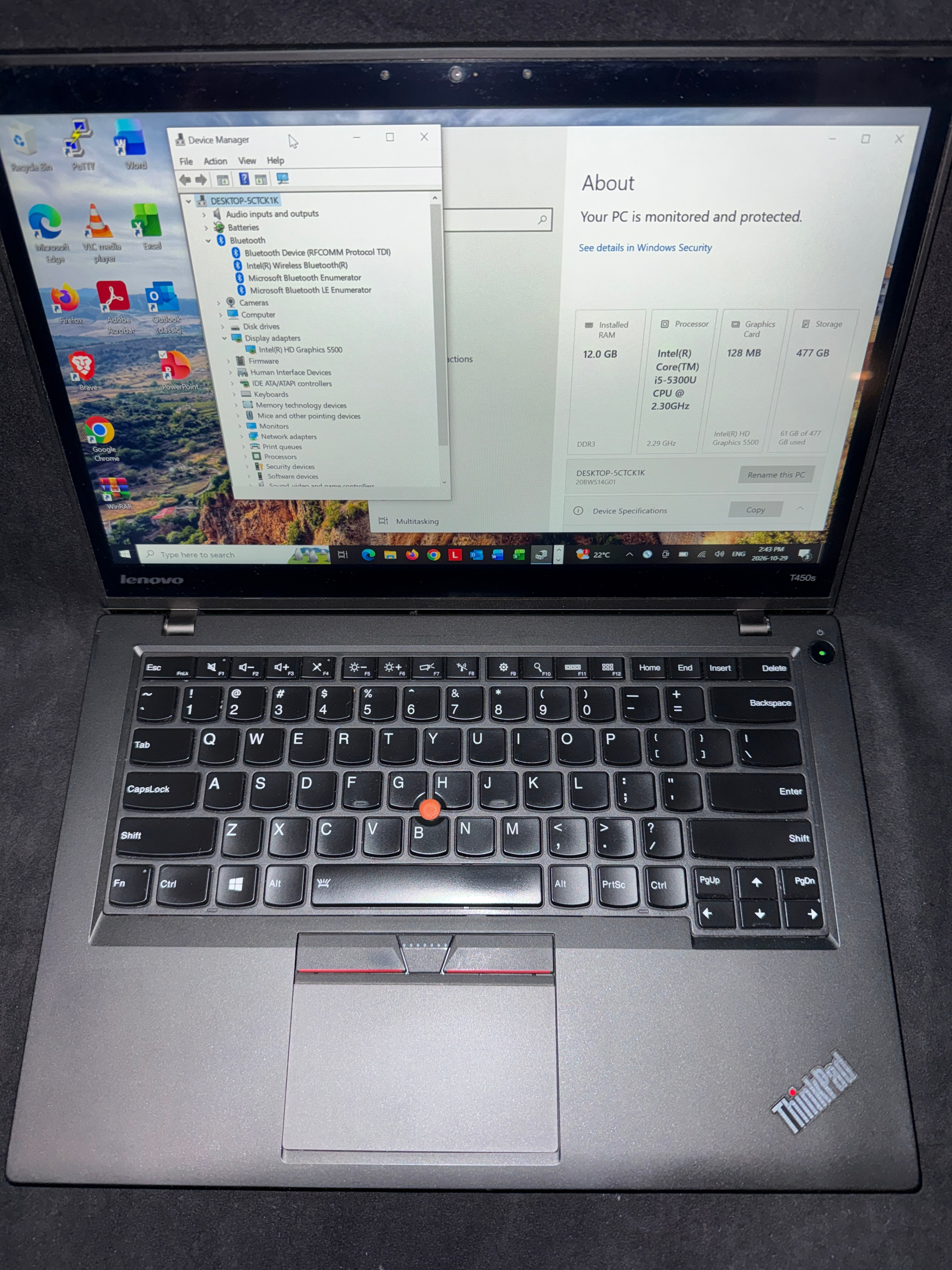 USED - TOUCHSCREEN Lenovo ThinkPad T450s Laptop