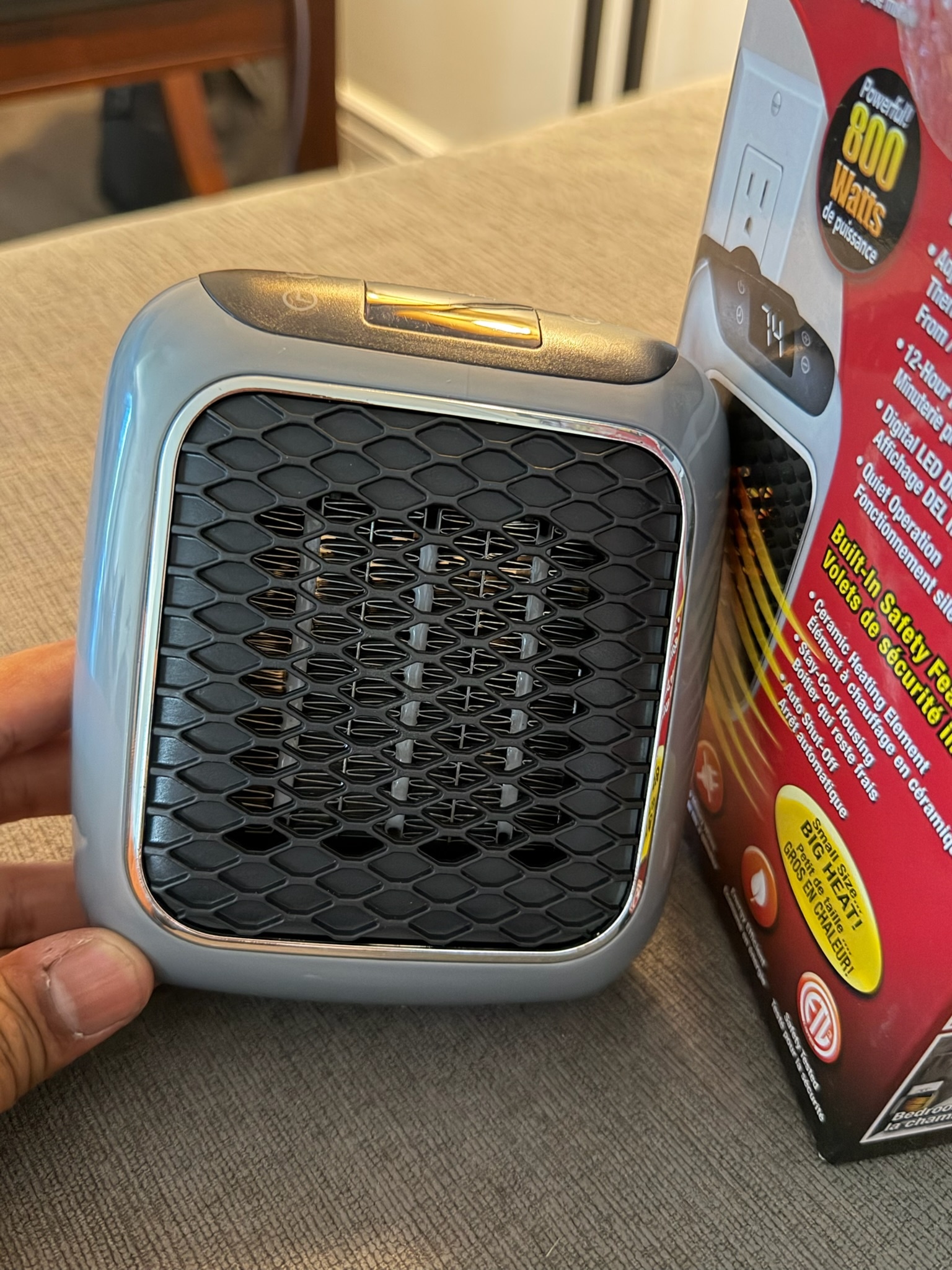 Handy Heater Turbo 800 Plug-In Heater - photo 2