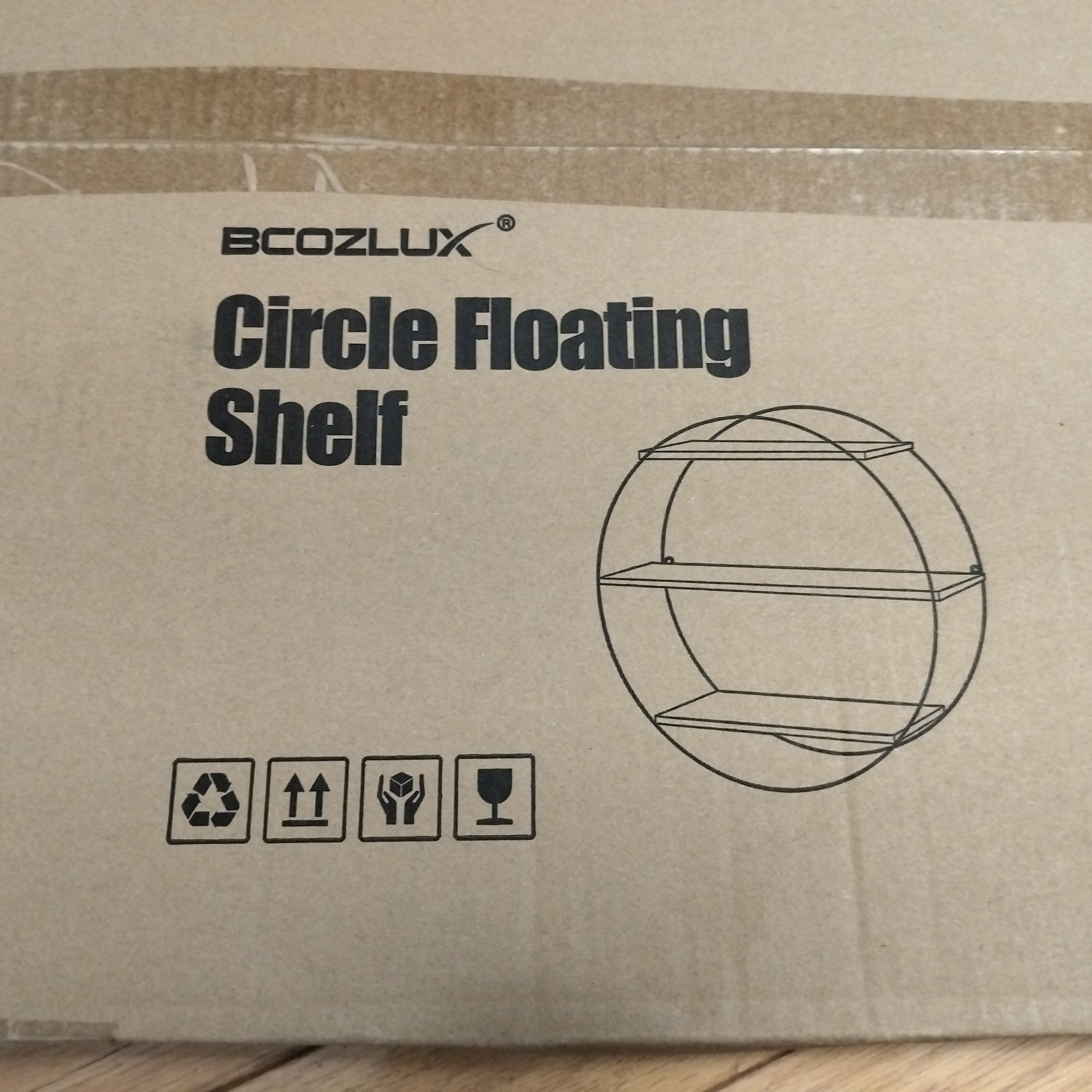 Bcozlux Circle Floating Shelf - photo 2
