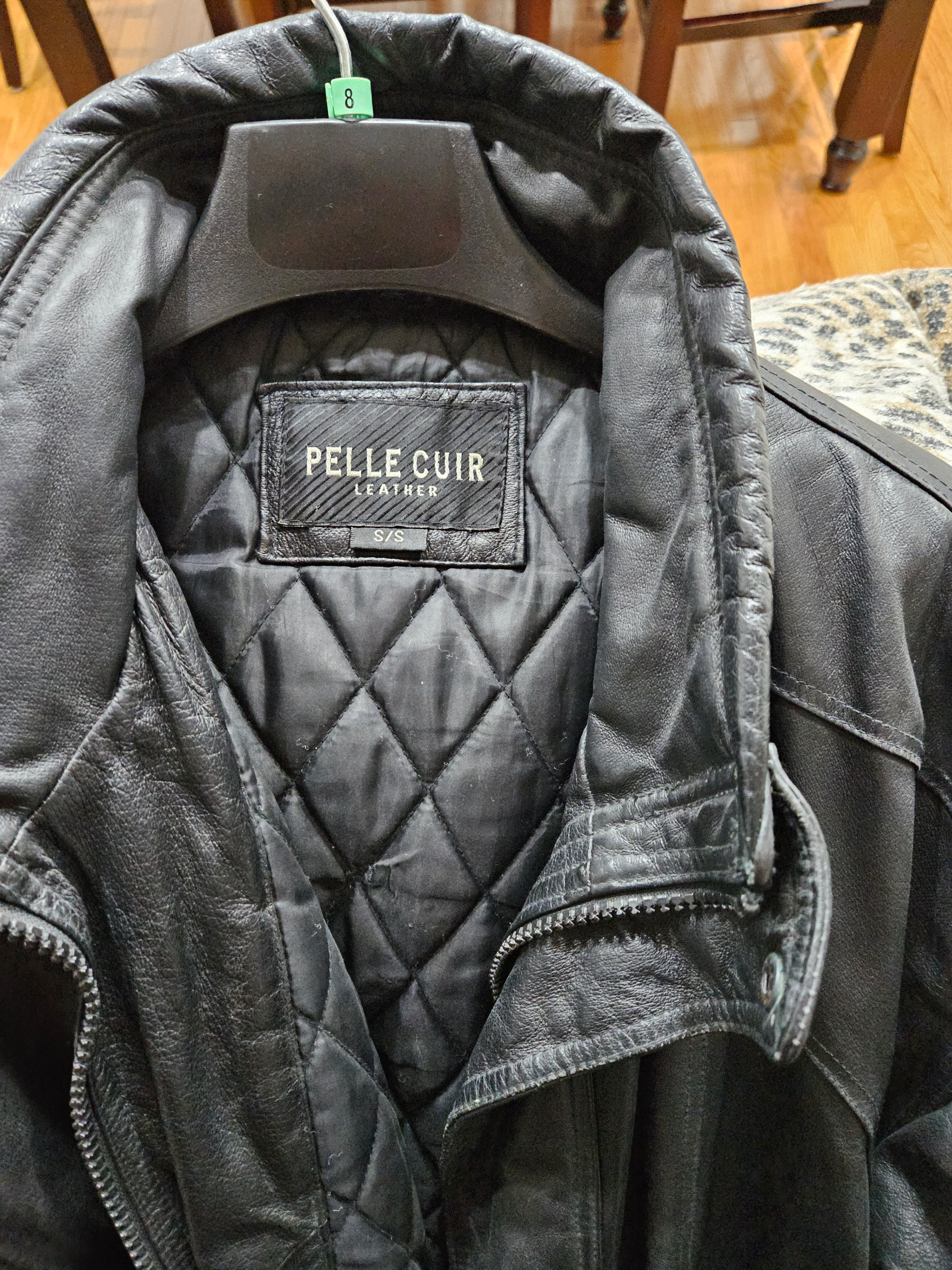 Pelle Cuir Genuine Black Leather Jacket / Coat - photo 3