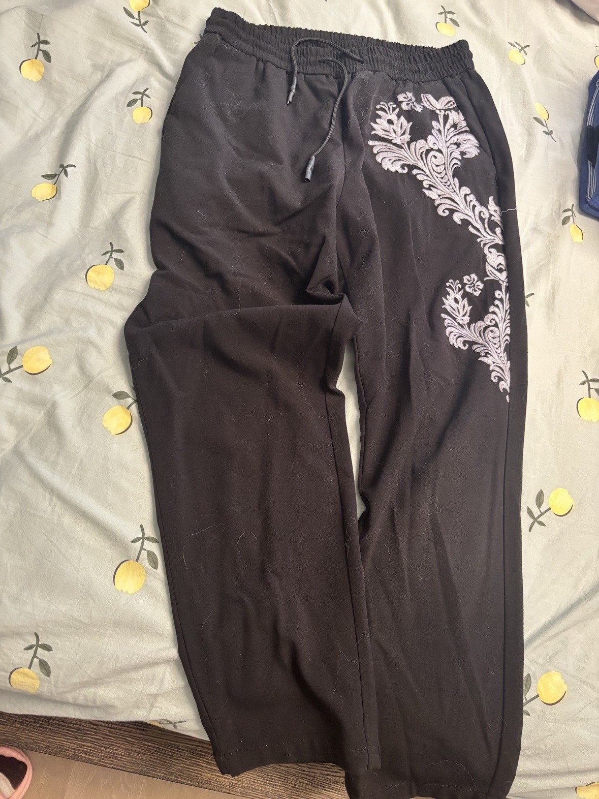2 men's black sweatpants — PINLI XXL & XXXL (like new)