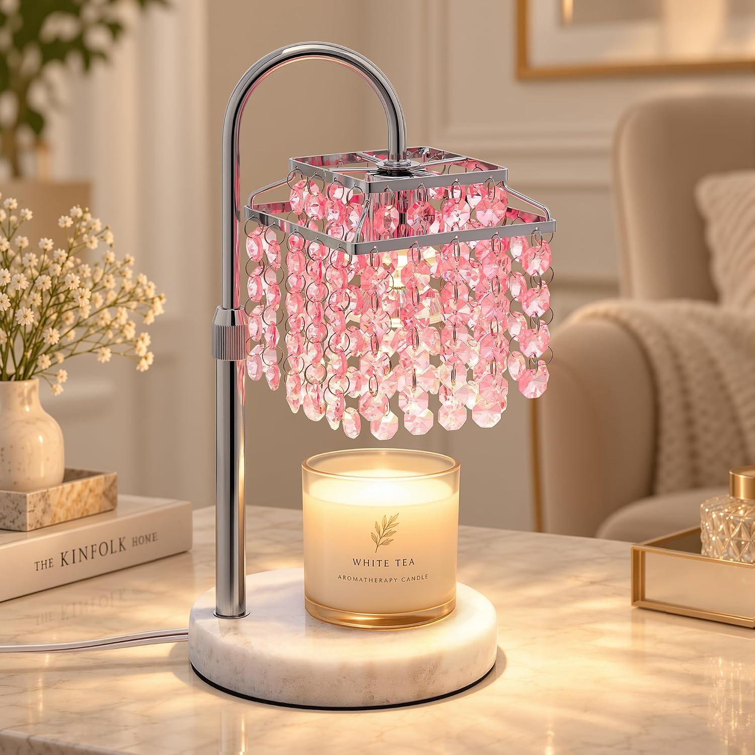 Crystal Candle Warmer Lamp with Timer & Dimmable Brightness - photo 2