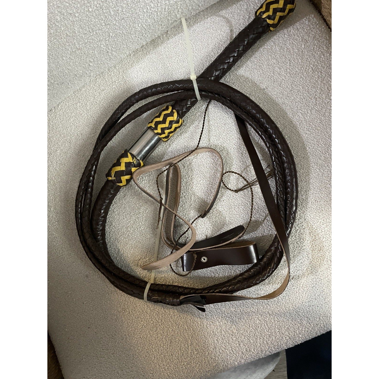 Kangaroo Leather 6 Feet Bull Whip Indy Bullwhip handmade