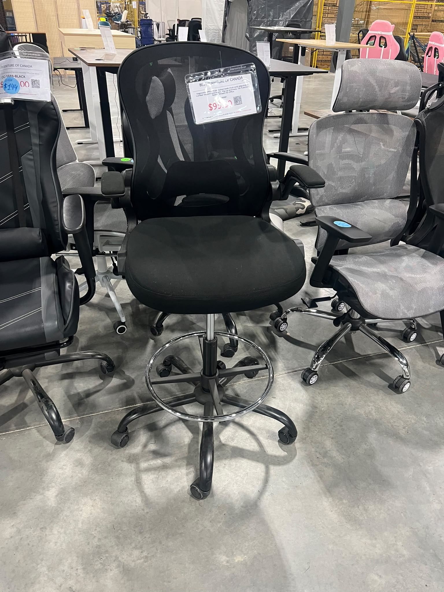Drafting Office Chair $95 🪑 Brand New – Mesh Back - photo 2