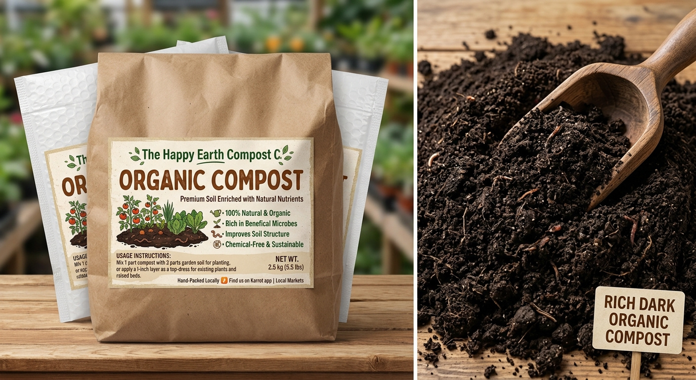 Organo See fesh natural compost packaged locally - photo 3