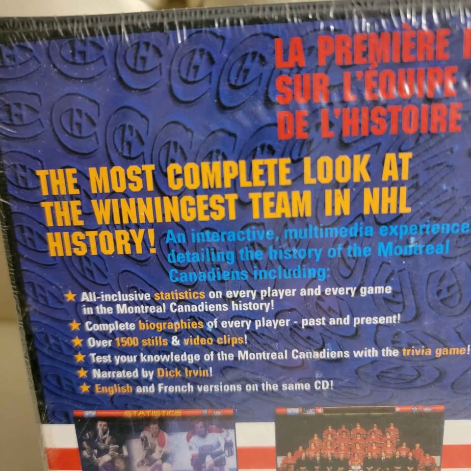 Montreal Canadiens 1909-1995 History CD-ROM - Sealed Vintage - - photo 5