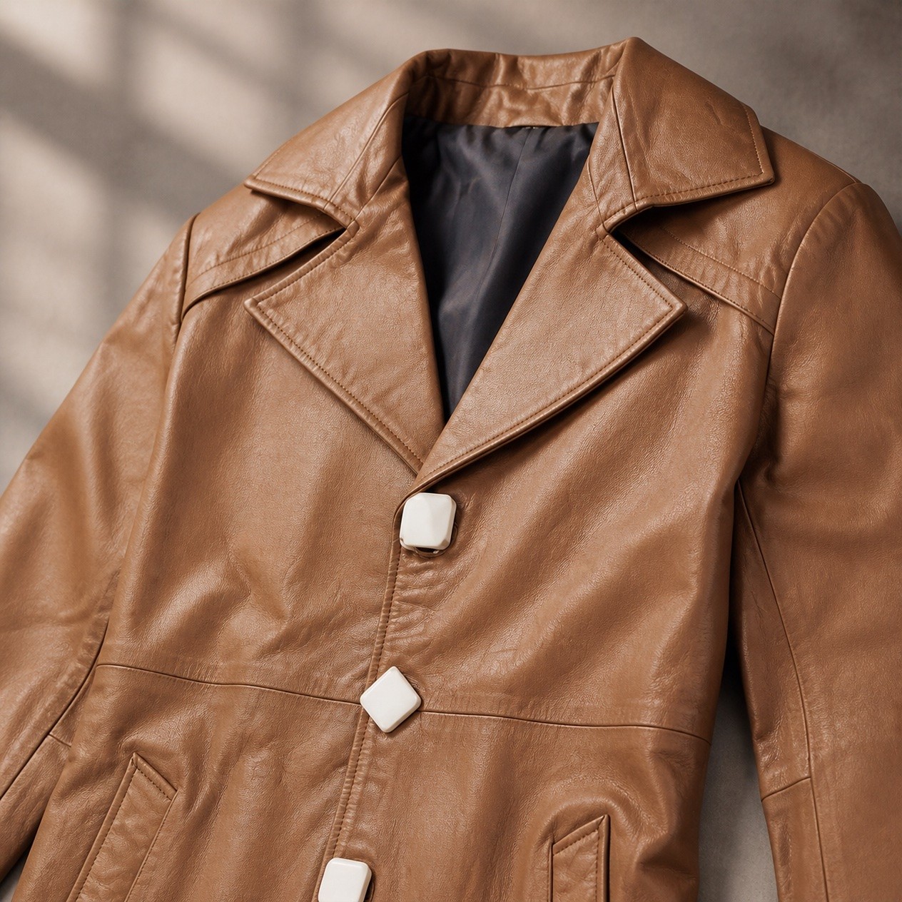JKT-011 — Women's leather long coat — brand new, size M - photo 5