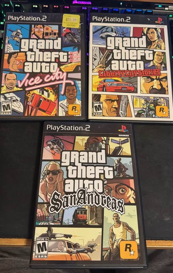 Grand Theft Auto PS2 Game Bundle