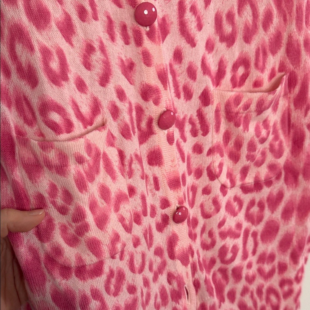 Pink Leopard Print Cardigan/One Piece Dress - photo 5