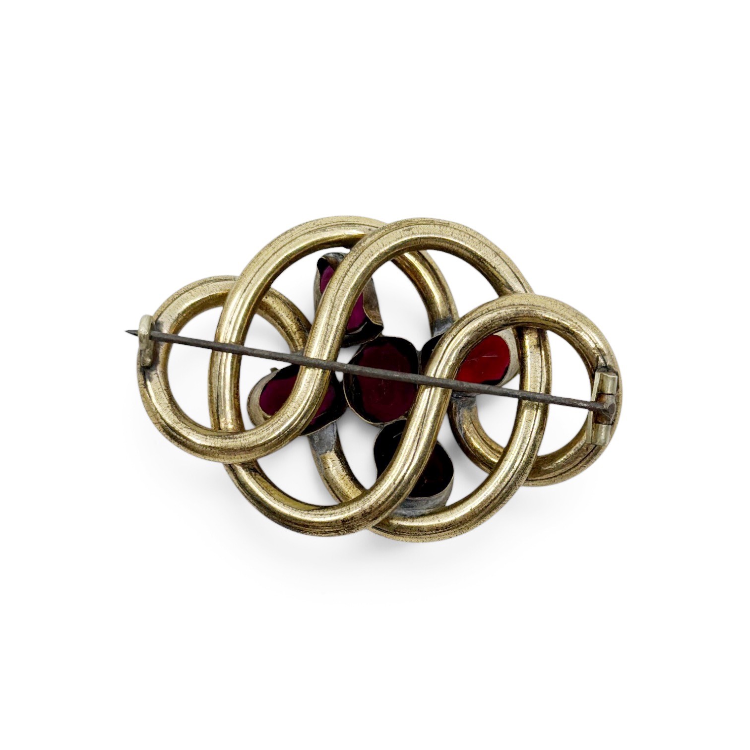 Victorian pinchbeck garnet brooch - GM1086 - photo 5