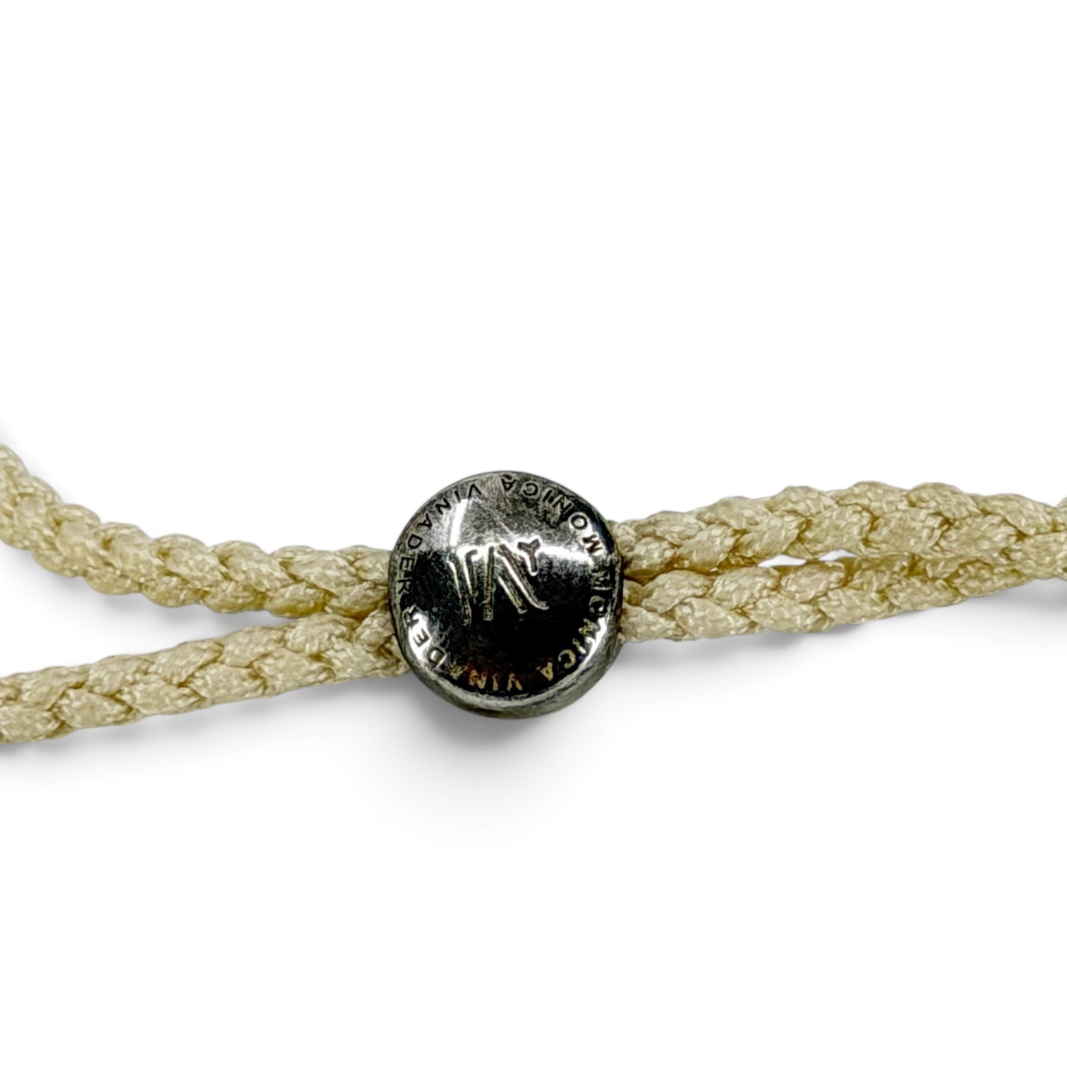 Monica Vinader sterling silver cord My Faith adjustable bracelet - photo 4