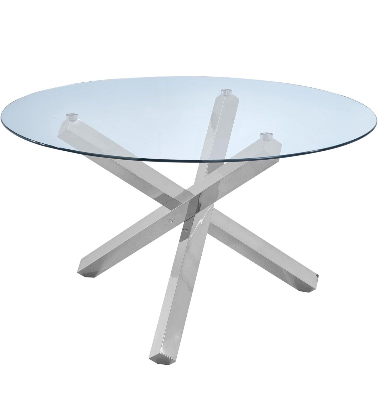 Liza Round Glass End Table - photo 4