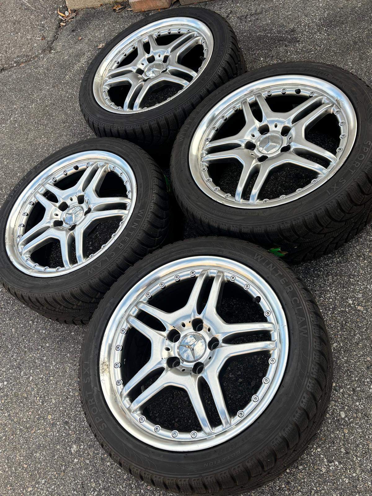 17”Mercedes rep(5x112)+225/45/R17 snows -CLK/ B/ C/ A Class/SLK