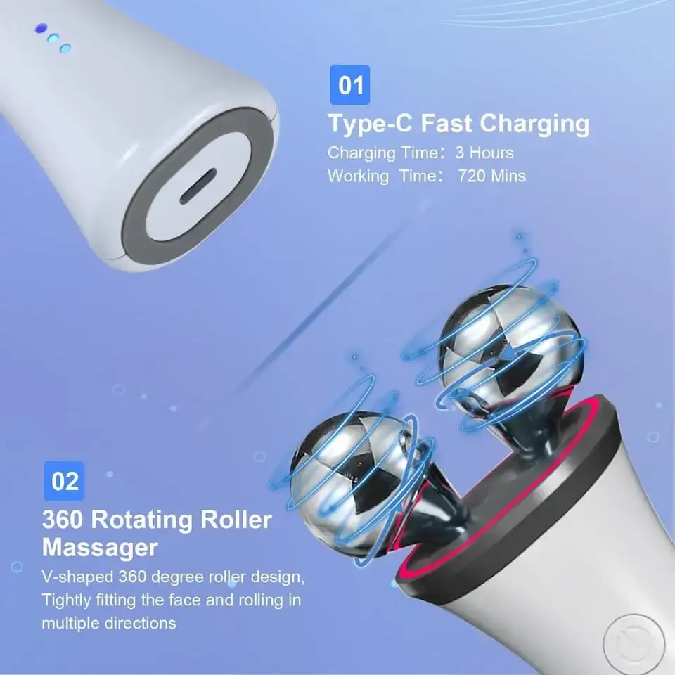 Microcurrent Facial Device-Face Massager Electric Face Lifting - photo 3