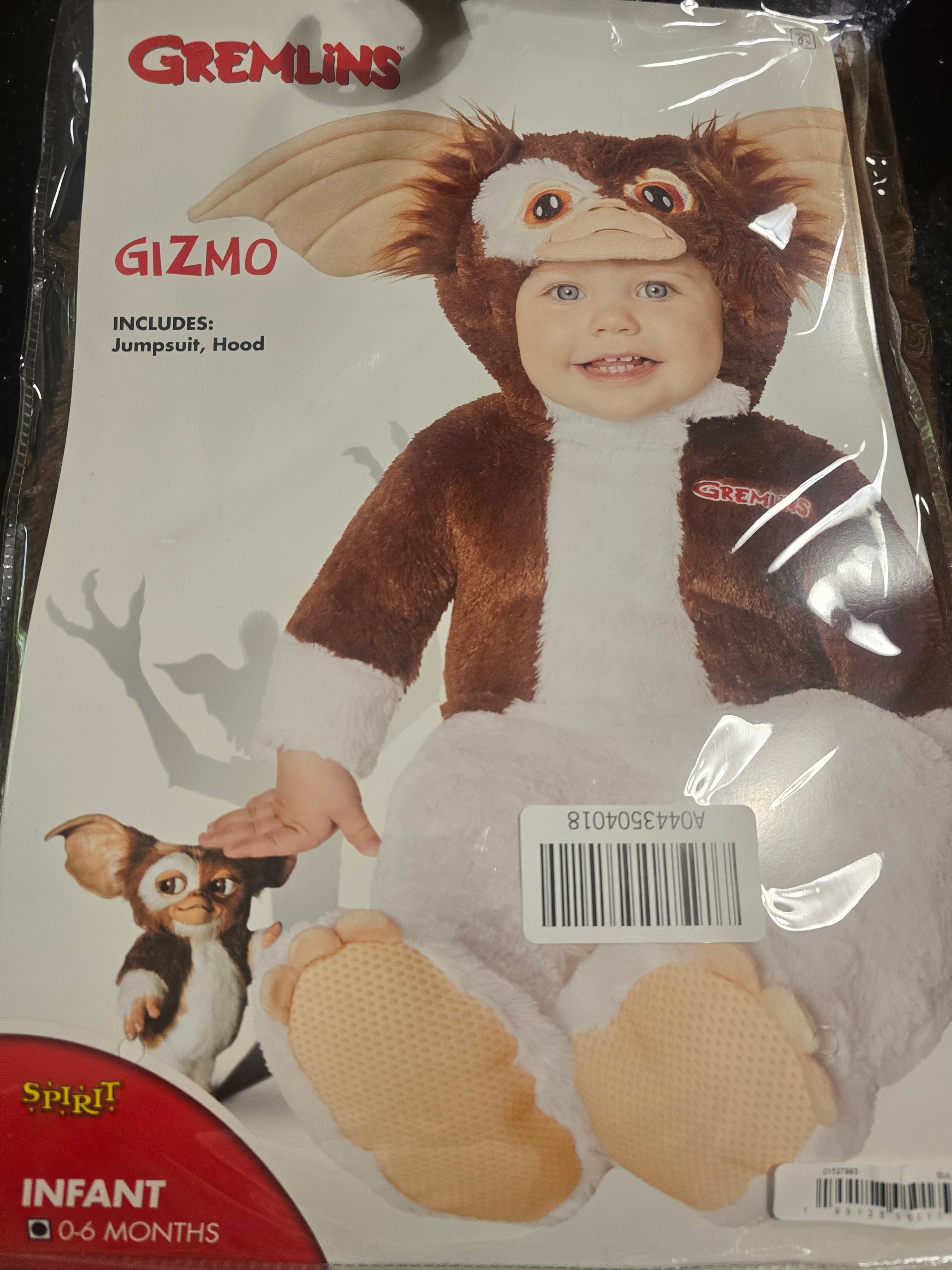 Baby Gizmo Costume, 0-6 months, unopened package - photo 4