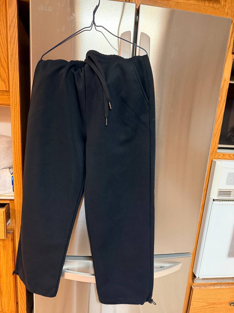 Black Drawstring Casual Pants
