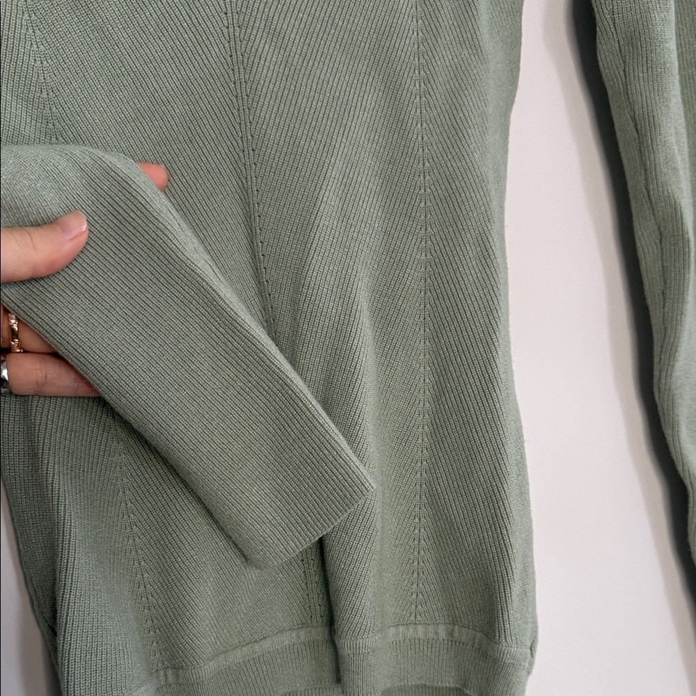 Wilfred Sage Green Ribbed Knit Top - photo 4