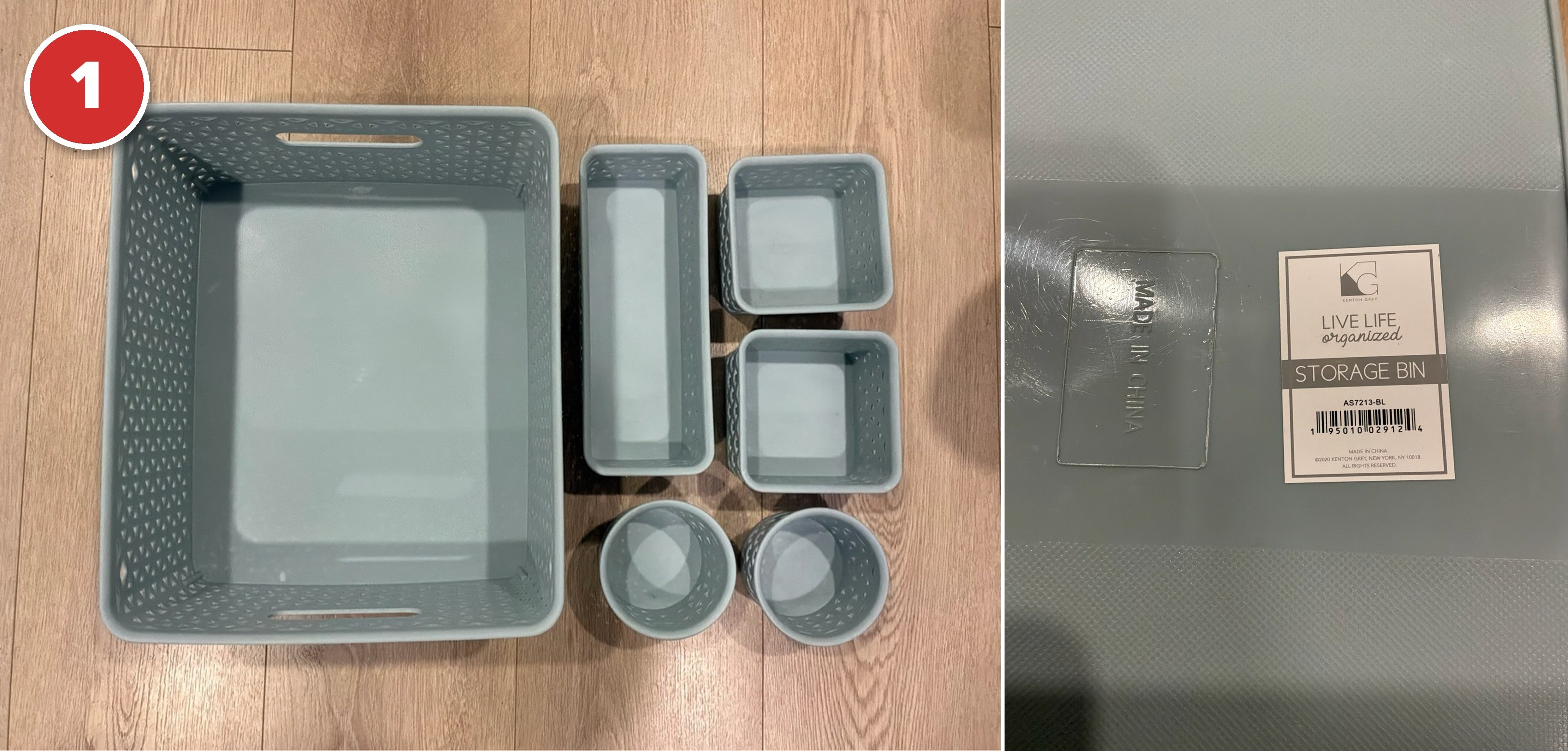 Storage Basket/Organizer Bins Bundle (7 Pcs)