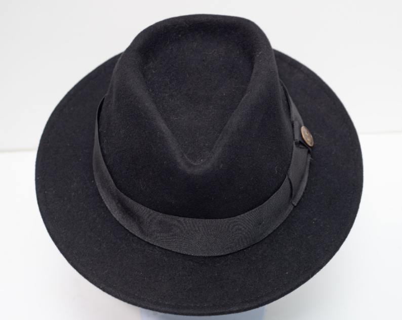 Goorin Bros. Black Wool Felt Fedora – Size Small - photo 4