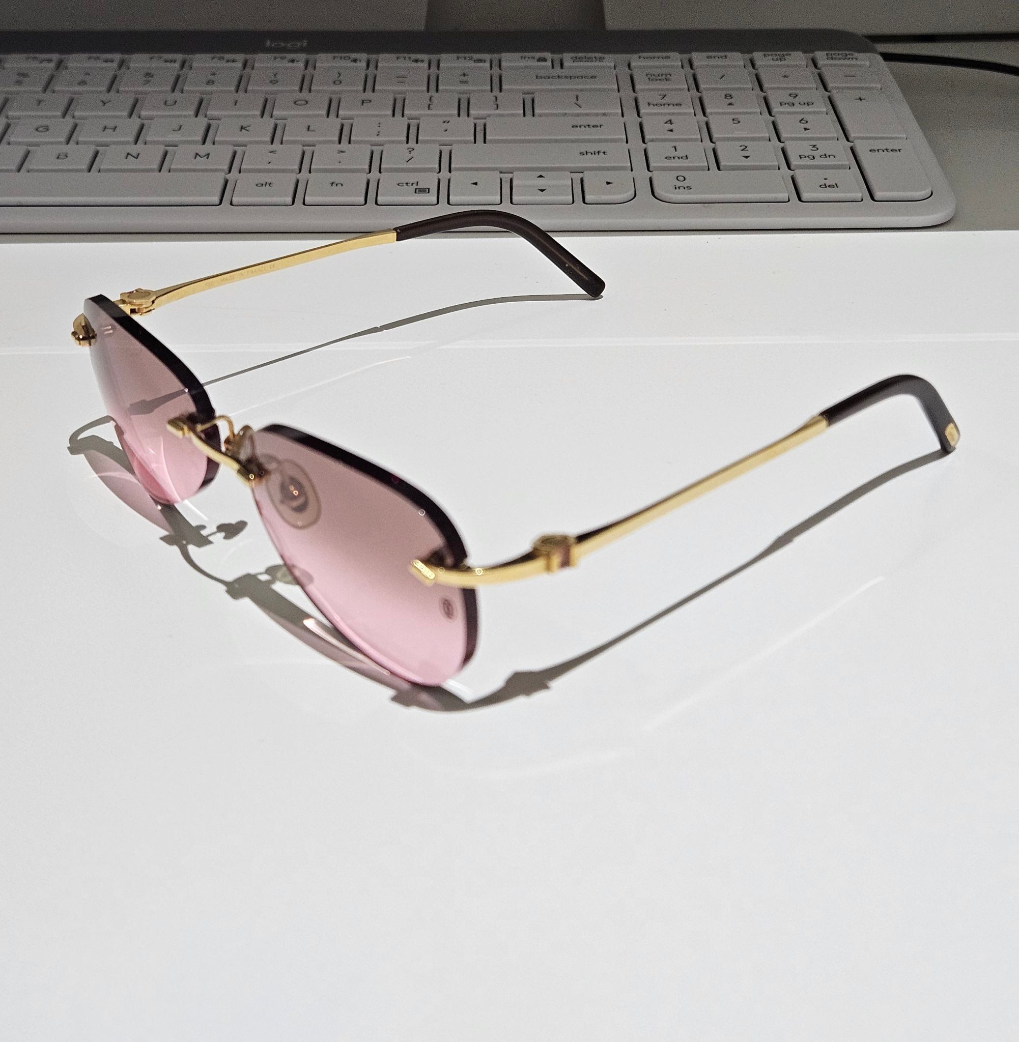 Cartier C Décor (Signature C) rimless sunglasses - photo 4