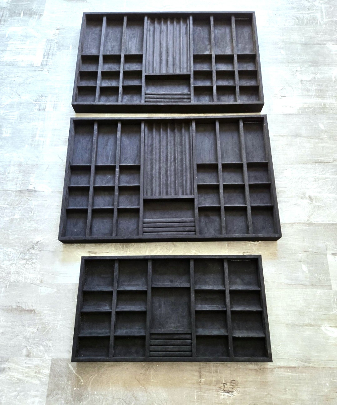 California Closets velvet drawer organizers