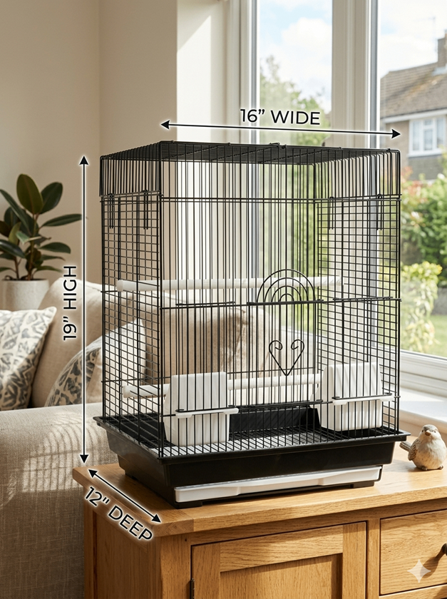 16x12" Flat Top Small Bird Cage - photo 2