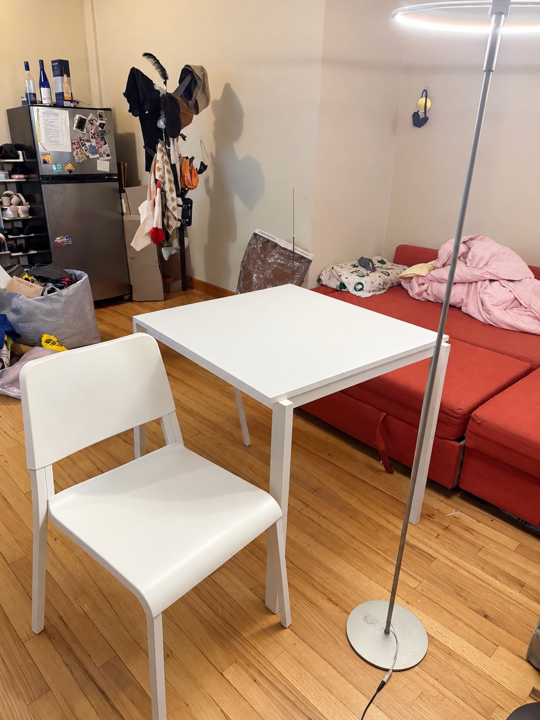 White Table + 2 Chairs Set — $25
