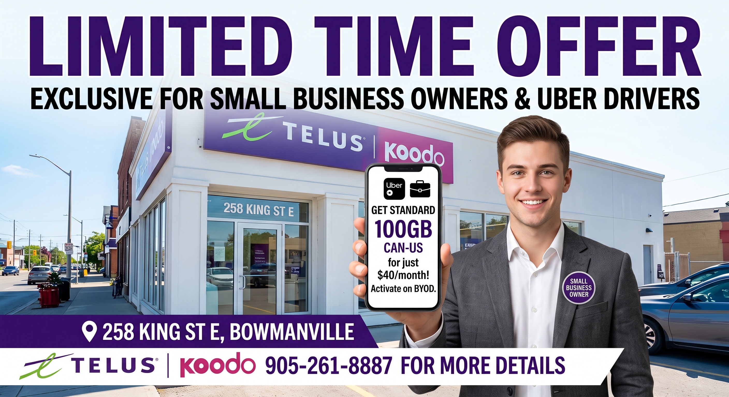 Limited Time Offer: Get Standard 100GB CAN-US for just $40/month