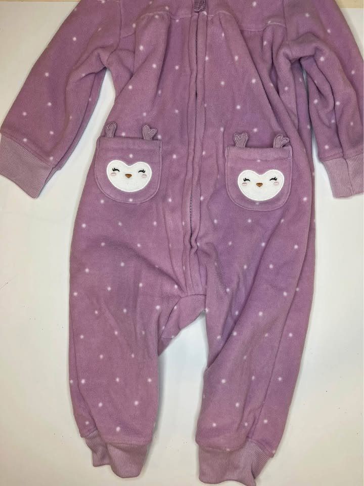Carters Girls Fleece Onesie 3-6M - photo 2
