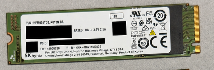 1TB SK Hynix M.2 OEM Drives