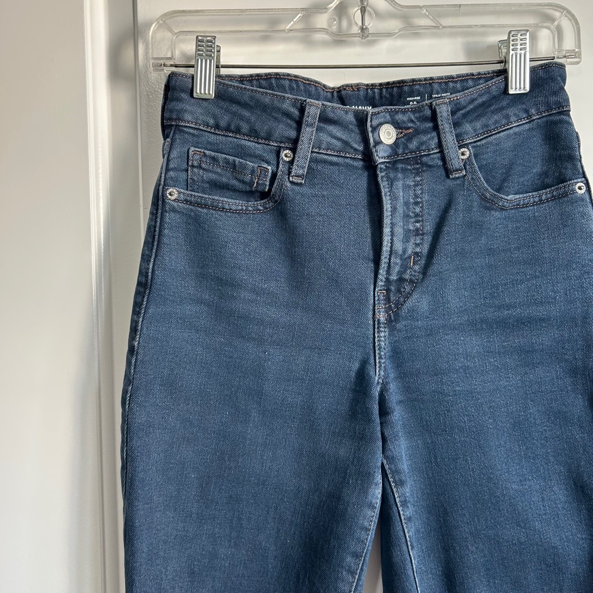 Old Navy High-Rise O.G. Straight Jeans – 00, Dark Wash - photo 4