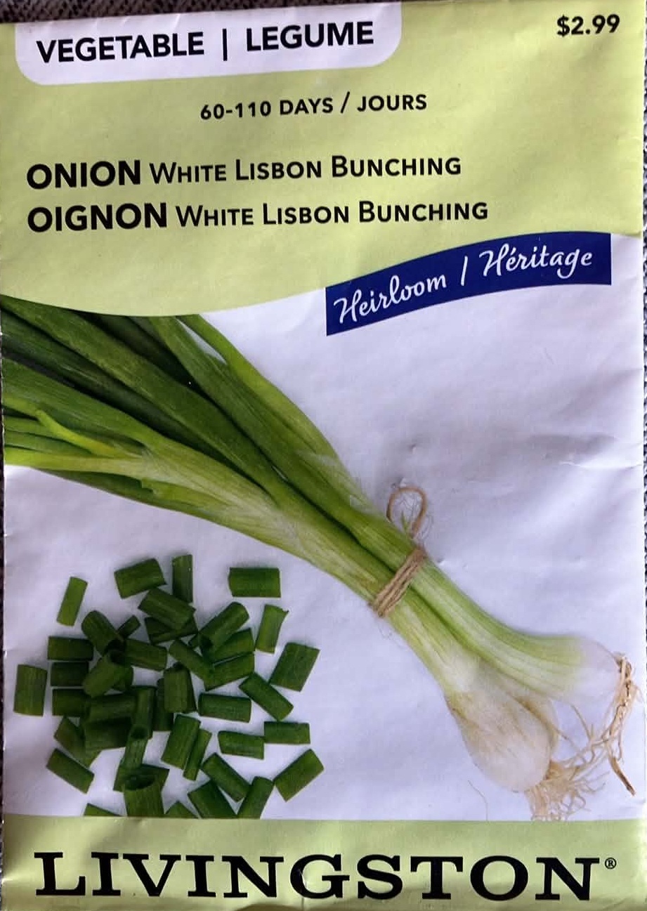 Onion White Lisbon Bunching Seeds