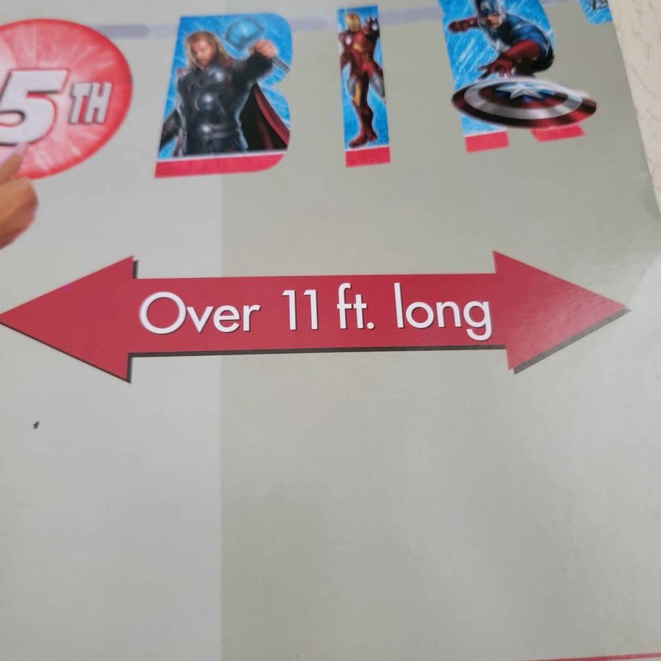 Marvel Avengers Jumbo Birthday Banner Kit – Hallmark Party – - photo 3