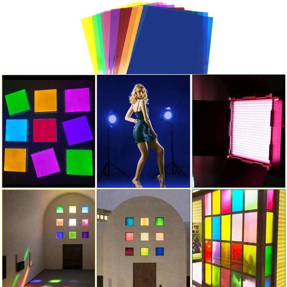 14 Pcs Lighting Gel Filters for Photo Video Lights (7 Colours) - photo 4
