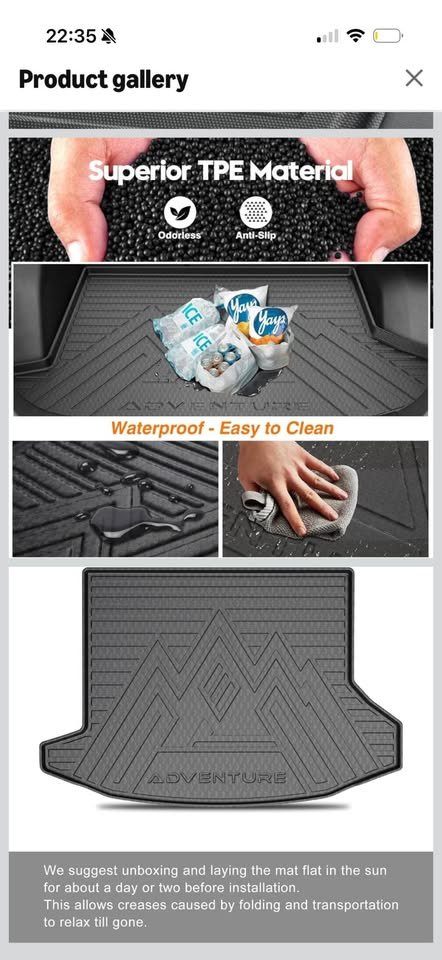 MSRP $110 NEW! Trunk Cargo Mat for Chevy Equinox/GMC Terrain - photo 3