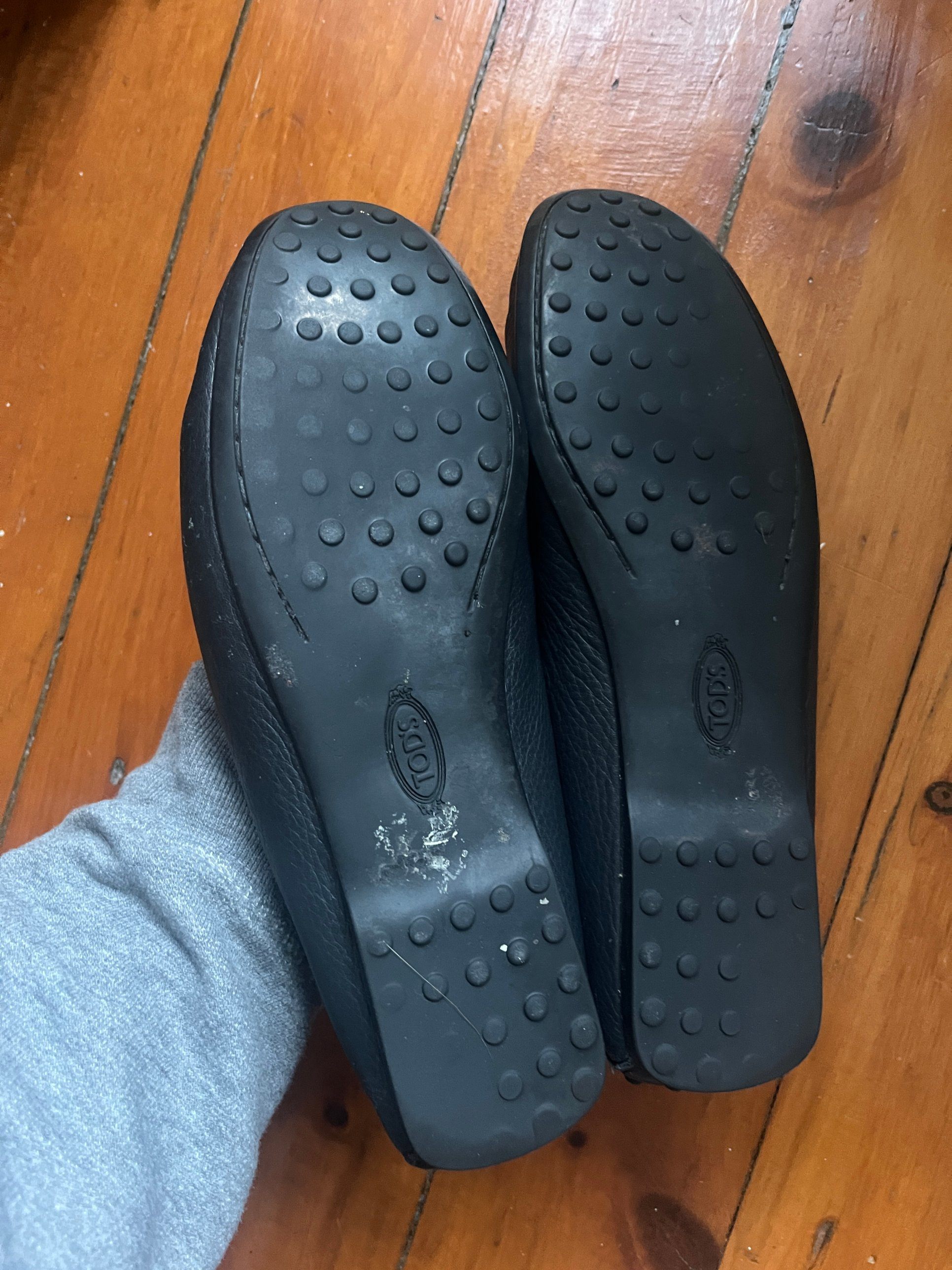 Tod's navy leather penny loafers - photo 2
