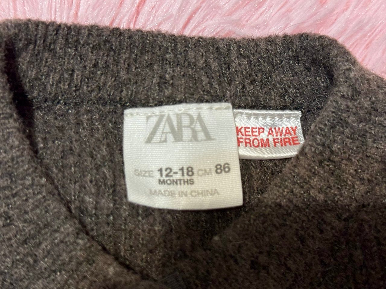 Zara Grey Button-Up Cardigan, Size 12-18 Months - photo 2