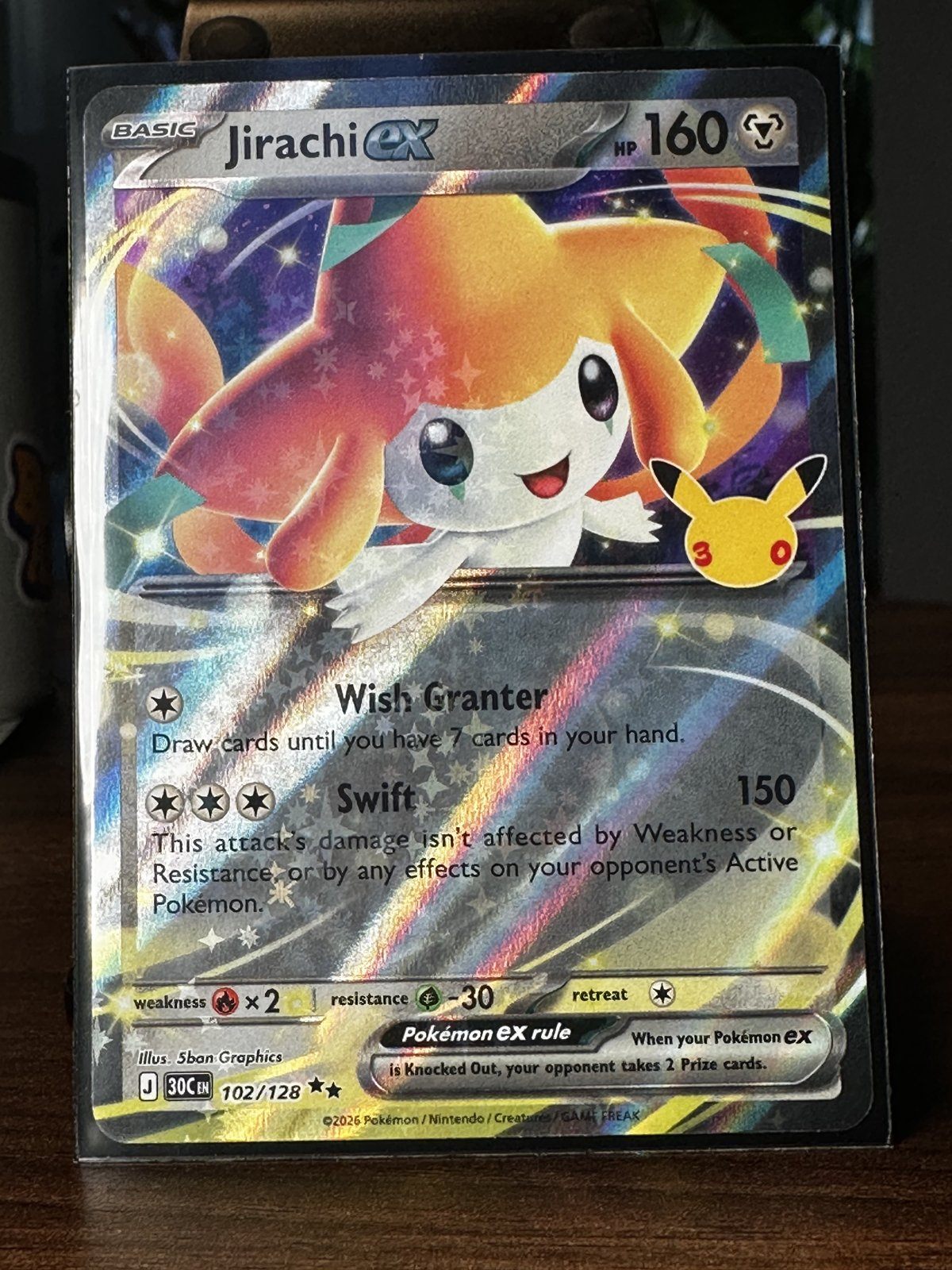 Jirachi ex 102/128 - Pokemon 30th Celebration