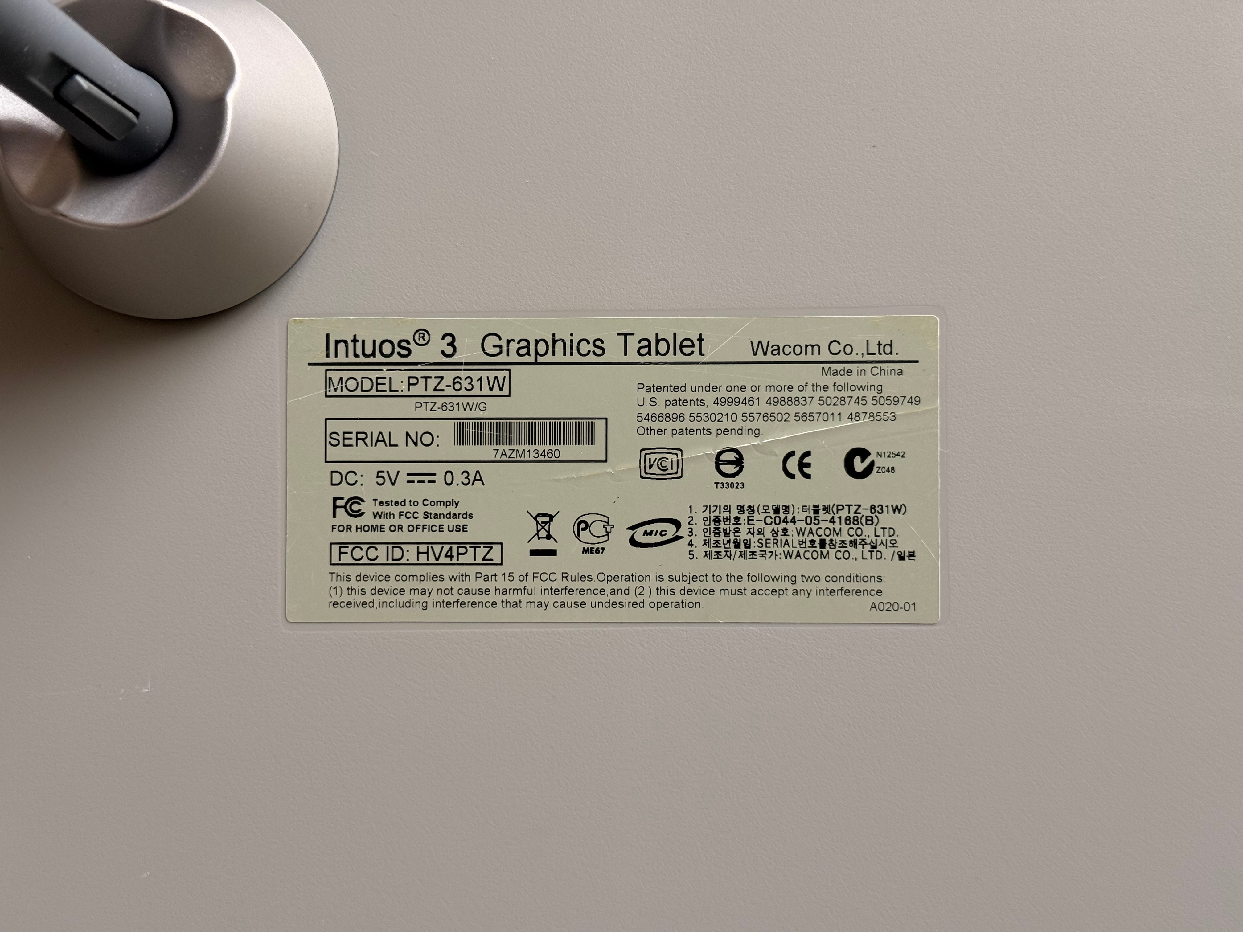 Wacom Intuos 3 6x11 Graphics Tablet PTZ-631W - photo 2
