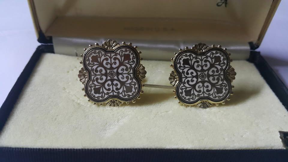 Vintage Cufflinks Gold &Sliver tone (Made in USA) 70's &80's - photo 2
