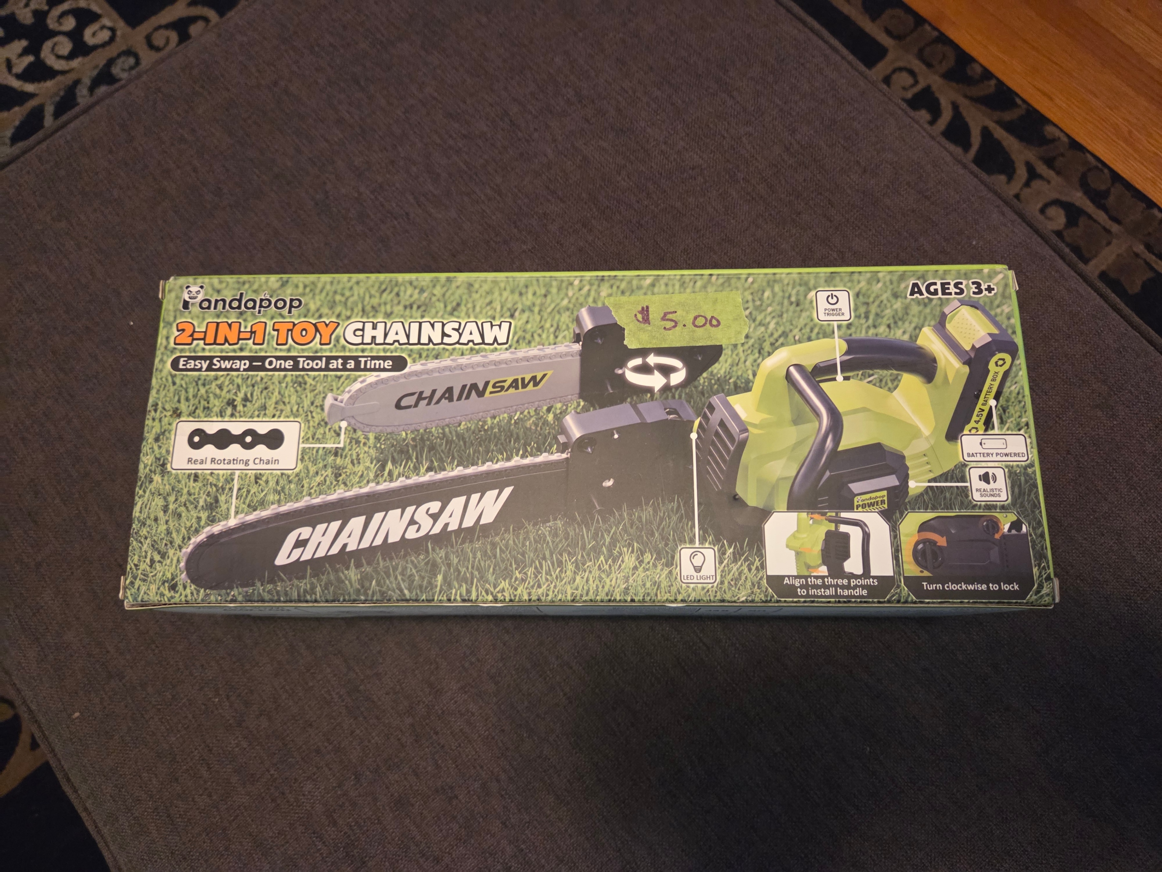 2-in-1 Toy Chainsaw