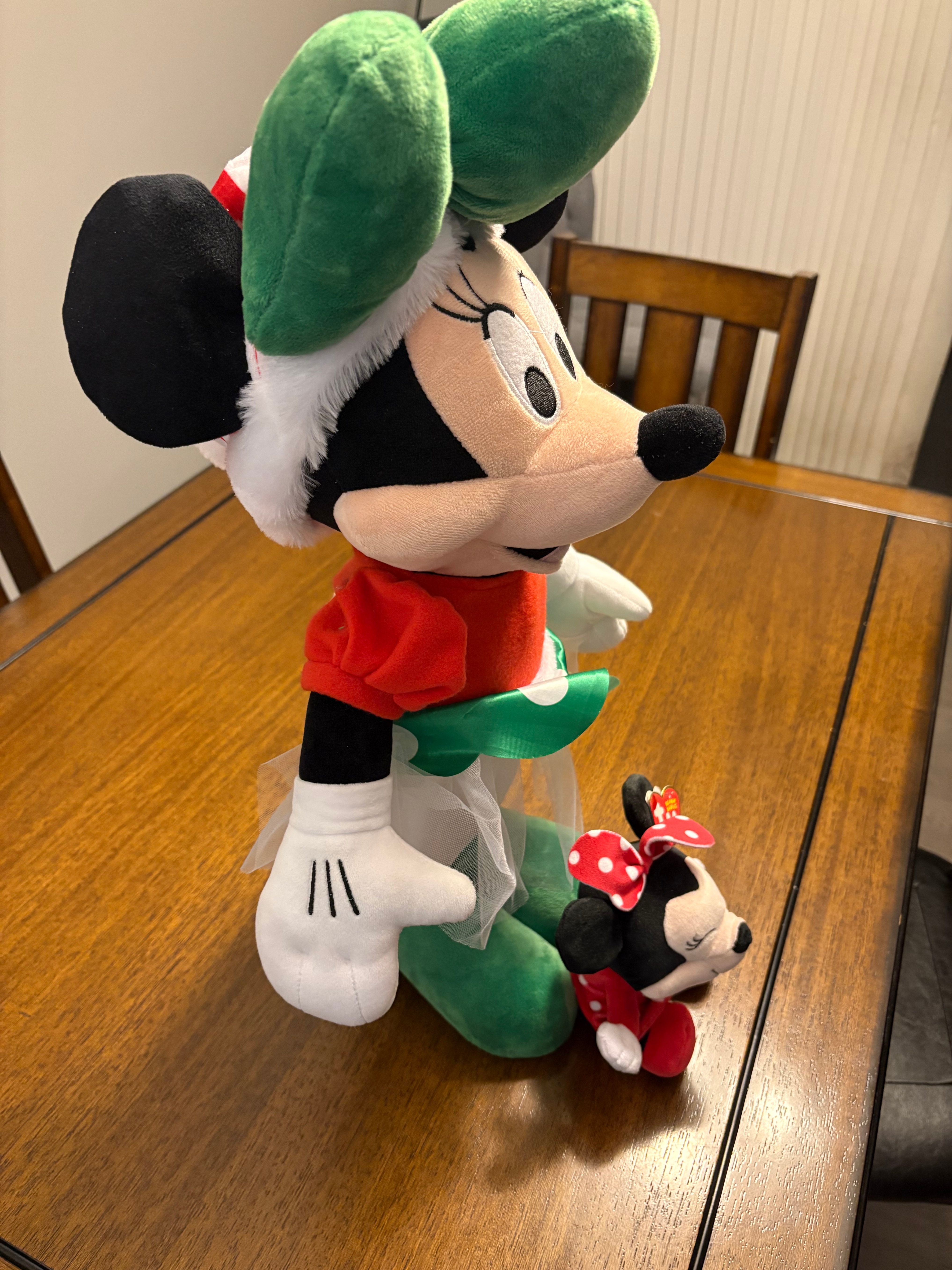 Disney Minnie Mouse Christmas Plush Set & TY Bean - photo 3