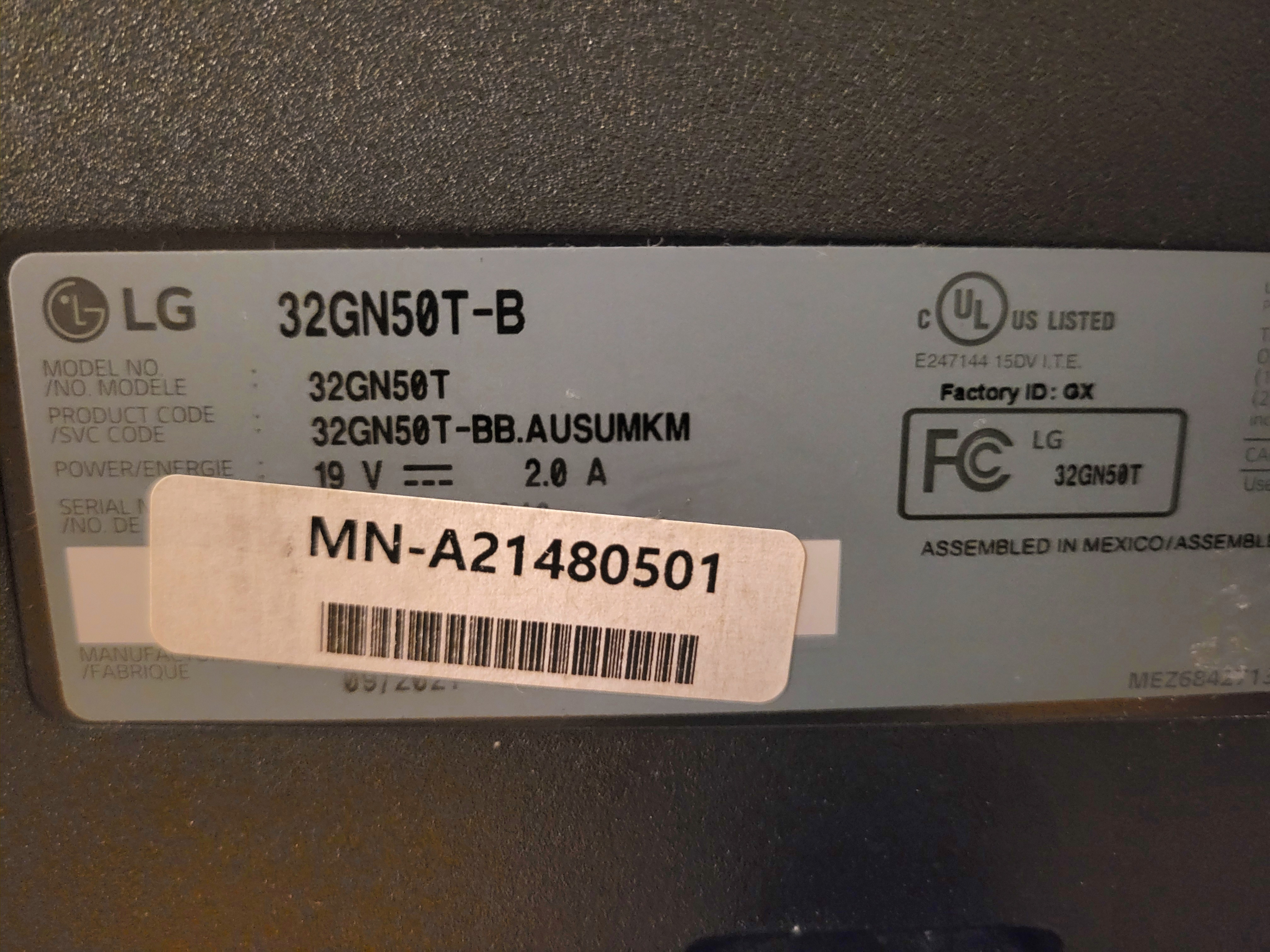 LG UltraGear 32" Full HD Gaming Monitor (Model 32GN50T-B) - photo 3