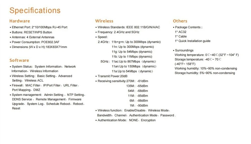 PIX-LINK 1200M Dual Band Wi-Fi Router LV-AC32 - photo 5