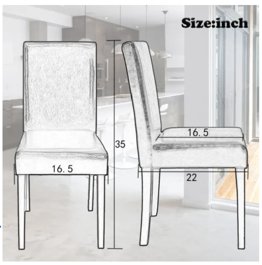 PU Leather Dining Chairs $180 Set of 4 🪑 Brand New