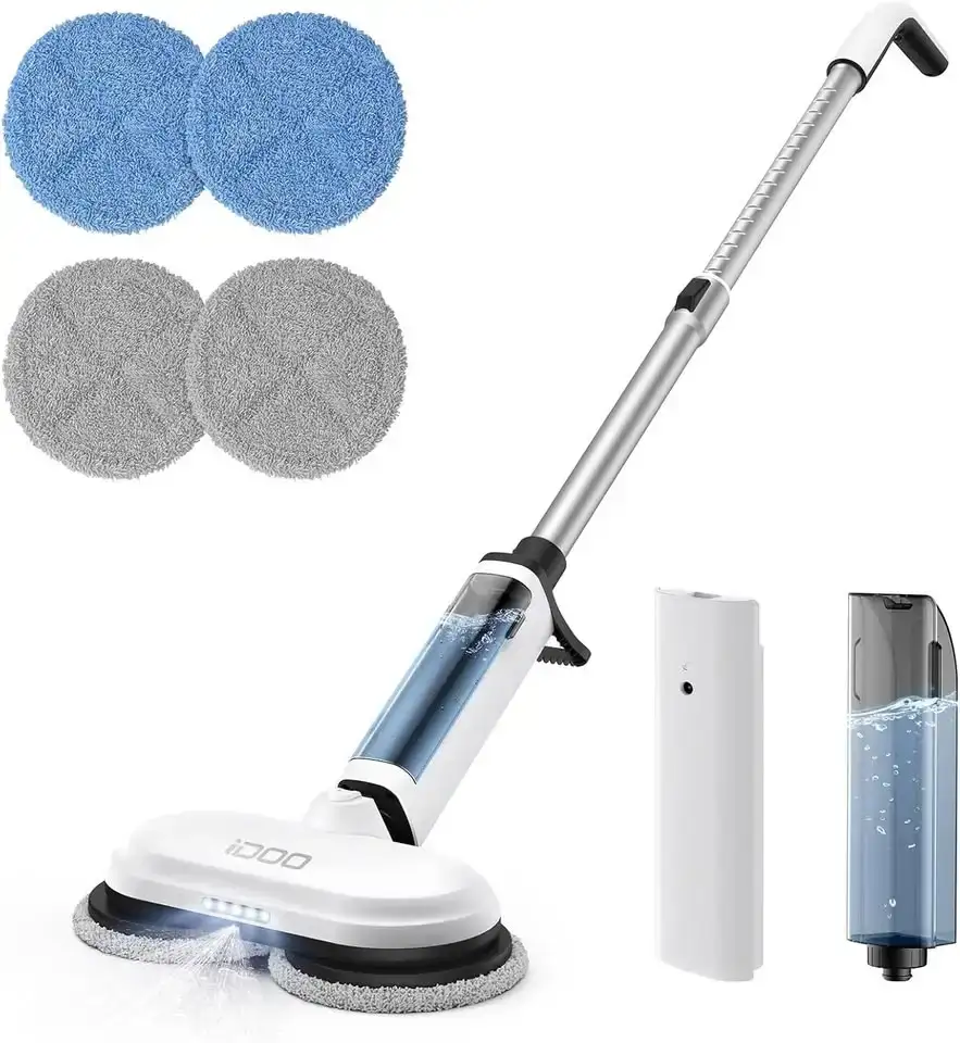 iDOO Cordless Electric Mop, Dual-Motor Electric Spin Mop, Floor