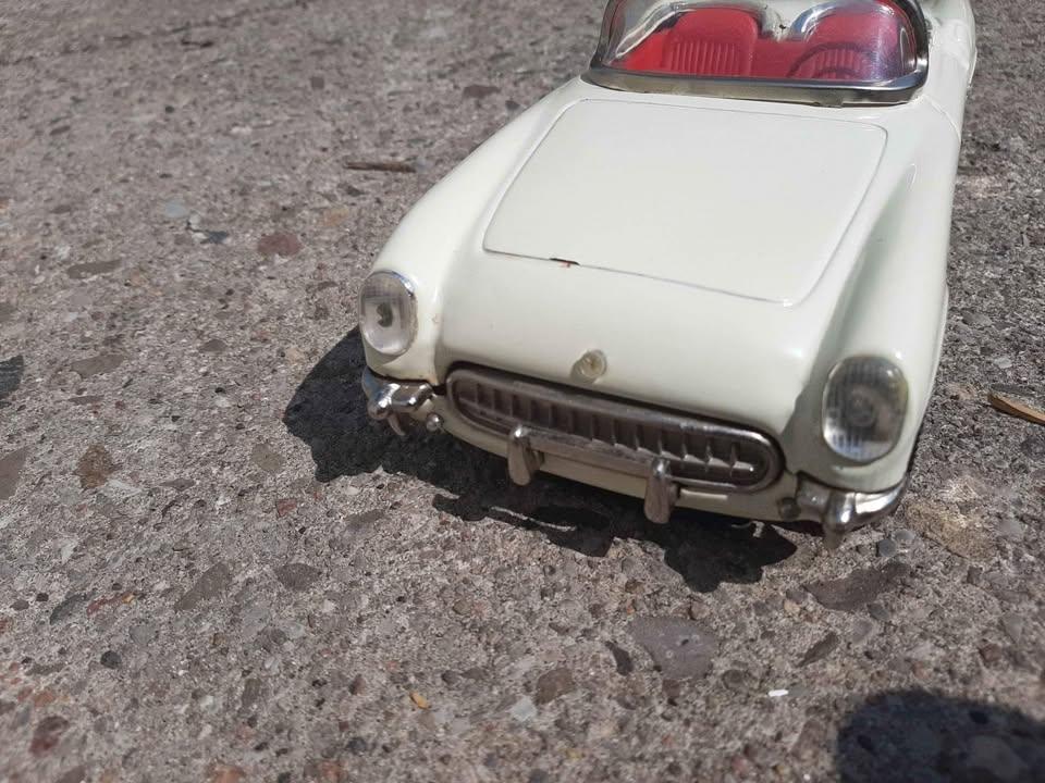Vintage tin friction toy car Corvette Mf 317 mf317 - photo 4
