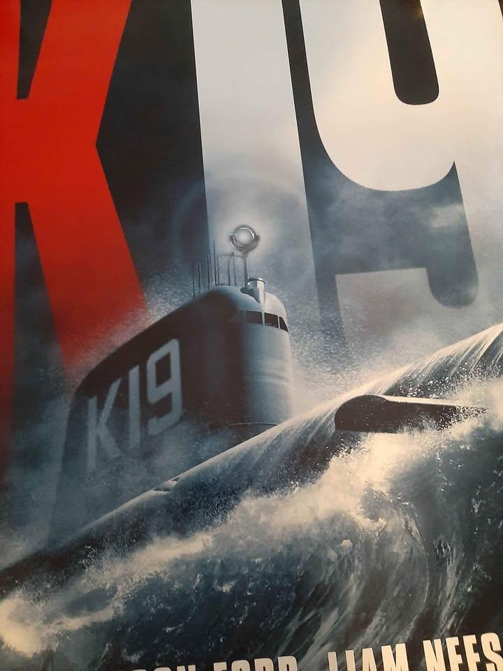 Original movie theater poster printed both sides K19 submarine - photo 2