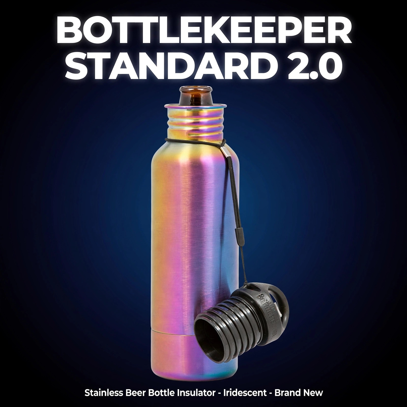 BottleKeeper Standard 2.0 Beer Bottle Insulator - Iridescent